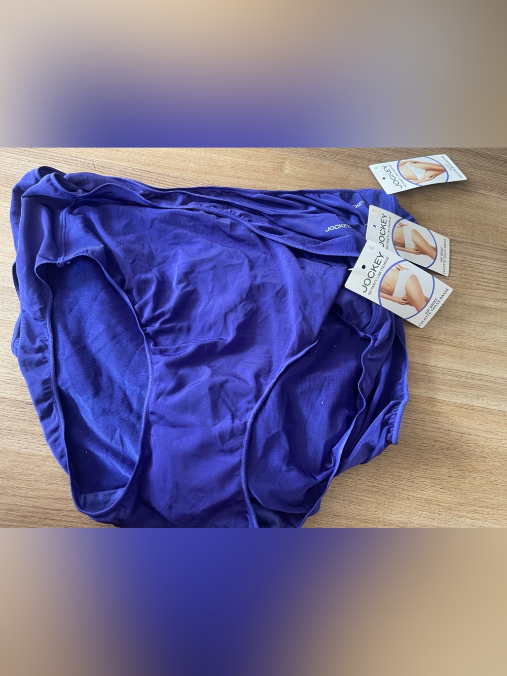 NWT Jockey Women's Hip Briefs - Royal Purple sizes 6 7 and 8